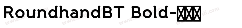 RoundhandBT Bold字体转换
